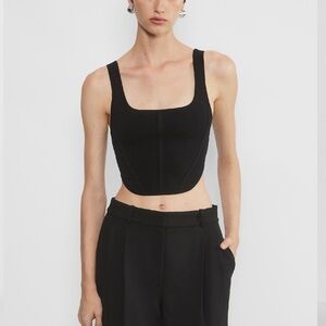 Aritzia Babaton sculpt knit bustier tank